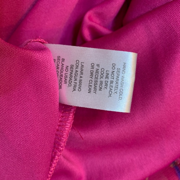 Nicole Miller Floral Charmeuse Satin Slip Maxi Dress Pink XL Artsy Watercolor - Picture 13 of 13